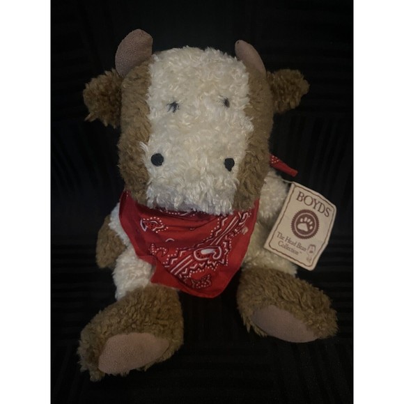 Boyds Plush cow  -  CARAMEL MOOCCHIATO - 10" cow bull plush - Picture 1 of 7